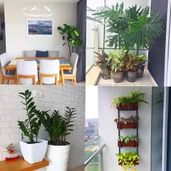 This collection of images shows various ways to green up small spaces. From a few well-placed pots on a tiny balcony to a vertical planter rack, we have solutions for every home to make it more serene.