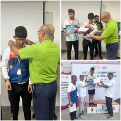This is the result of dedication. Here is our champion celebrating his gold medal in doubles and bronze in singles at the Special Olympics Bharat National Championships. We don't just train players; we build champions.