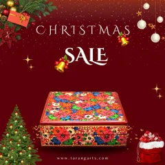 Discover the timeless elegance of handcrafted Kashmiri papier-mâché. This vibrant floral box is a testament to the rich heritage and intricate patterns of Kashmiri craftsmanship.