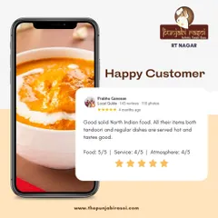 Thank you, Prabhu Ganesan, for this amazing review. We are glad you found our food to be solid North Indian fare, served hot and tasting good.