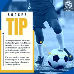 An important tip for all players on maintaining position and effort even when you do not have the ball. We teach the importance of off-the-ball movement and team positioning.