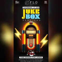 Another "Jukebox Sessions" event flyer. My weekly residencies are a testament to my ability to consistently draw a crowd.