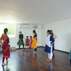 Another view from our Adavu meet in Chennai. The studio fosters a sense of community, allowing dancers to come together, learn, and share their passion.