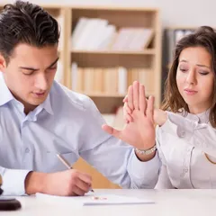 In a contested divorce, the legal process includes filing petitions, discovery, and trial. This image shows a couple navigating this difficult process, where my role is to provide expert legal representation and guide you through each step.