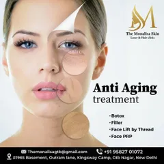 We offer a full suite of anti-aging treatments to help you take control of your age. This includes Botox, fillers, face lifts by thread, and Face PRP to address wrinkles and volume loss.