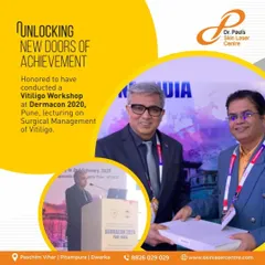 It was an honor to conduct a vitiligo workshop at Dermacon 2020 in Pune, where I lectured on the surgical management of vitiligo. Sharing my experience helps elevate the standard of care across the country.