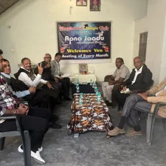 A candid shot from one of our regular "Apna Jaadu" meetings. Here, we discuss new techniques, workshop ideas, and share our experiences in the world of magic.