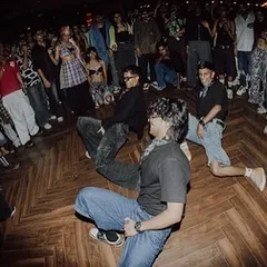 In the zone with my crew during a live club performance. We feed off the crowd's energy to create an unforgettable party atmosphere.