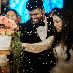 A magical moment of celebration for this couple. I created a timeless and elegant makeup look for the bride that was effortlessly beautiful for her white wedding.
