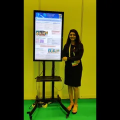 Presenting my poster at the World Congress of Dermatology 2023. Sharing research and contributing to the global conversation in our field is a privilege.