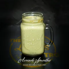 The Avocado Smoothie is a rich and creamy option packed with healthy fats. It's made with avocado, milk, vanilla yogurt, and honey, making it a perfect post-workout recovery drink.