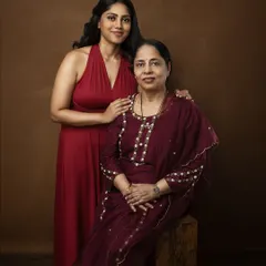 A seated pose that feels both formal and warm. Creating generational portraits is one of my greatest honors, preserving a family's heritage in a single, beautiful frame.