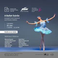 The official poster for "A Ballet Soirée," an event we produced in collaboration with the Bangalore International Centre. We can handle all aspects of event production, including marketing and promotion.
