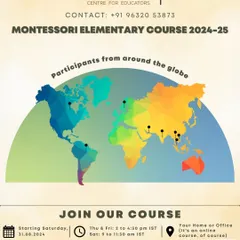 Our Montessori Elementary Course attracts participants from around the world, creating a rich, diverse community of learners. Join us online to transform your classroom and connect with global educators.
