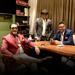 Mehul Shrimanker shares his design philosophy: "For me, design is about resonance. True style is subtle, never loud." This image captures him in consultation, reflecting his dedication to refined craftsmanship.