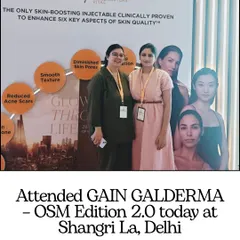 Continuous learning is a core part of my practice. Here I am at the GAIN GALDERMA Masterclass, an insightful event focused on the latest advancements in aesthetic medicine and skin quality, ensuring I bring the most current and effective techniques to my patients.