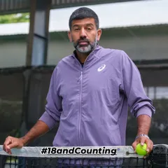 Our founder Rohan Bopanna, prepared and focused. His journey and continued success on the professional tour serve as a daily inspiration for every student at our academy.