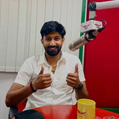 Feeling positive after a great interview at Radio Mirchi. It's a fantastic platform to connect with the people of Delhi and inspire them to run.