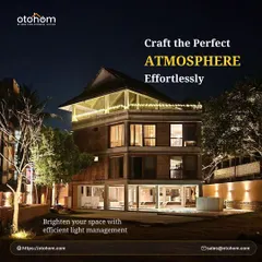 We help you craft the perfect atmosphere effortlessly. This beautifully lit home showcases how our efficient light management systems can be used to highlight architecture and create a warm, inviting environment.
