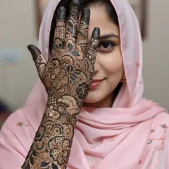 This is the kind of full-coverage, intricate work you can learn to create. This design shows a blend of floral patterns and delicate fillers, covering the hand and arm for a stunning bridal look. It’s a testament to what practice and proper technique can achieve.