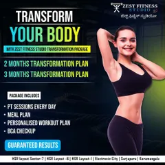 Our Transformation Packages are all inclusive. Whether you choose a 2 or 3 month plan, you get daily personal training sessions, a personalized meal plan, a custom workout schedule, and regular Body Composition Analysis (BCA) checkups to track your progress.