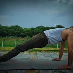 This is Purvottanasana, the Upward Plank Pose. I teach this to strengthen the wrists, ankles, and back, while also stretching the entire front of the body and improving shoulder mobility.