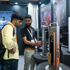 A closer look at the hands-on demonstration at the expo. I enjoy explaining the intricate details and superior security features that I build into every one of my smart locks.