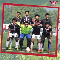 A successful team beats with one heart. Here's another squad photo, showing the camaraderie and focus of the players before their match.