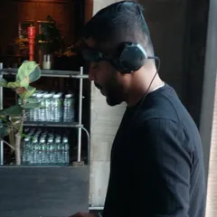 Kicking off the year with the first gig. This side profile shot shows me focused and in the zone, ready for a year full of music and great parties.