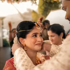 The essence of a sacred ritual is in the eyes. This gentle, emotional exchange during the ceremony is a perfect example of the candid, heartfelt moments I live to document.