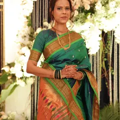 The bride's aunt rocking her traditional Marathi attire. I believe in making every family member feel special and look elegant for the big day.