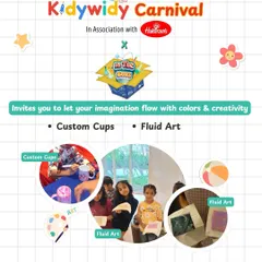 Creativity is at the heart of our carnival. We partner with brands like 'In The Box' to offer hands-on art stations where kids can create custom cups and explore fluid art.