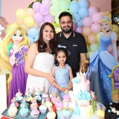 A stunning Disney Princess castle cake surrounded by matching cupcakes. We work with talented bakers to create edible works of art that serve as the centerpiece of your celebration.