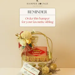 This Raksha Bandhan hamper is for the sibling who deserves something as special as your bond. It features Bombay Sweet Shop mithai and gourmet dry fruits, all packed in a luxe, reusable two-tiered caddy that’s as stylish as it is sweet.