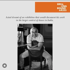 A portrait of the legendary dancer Padma Shri Astad Deboo, captured with a joyful and relaxed smile. This image was part of an exhibition celebrating his life and his dream to document contemporary dance in India.