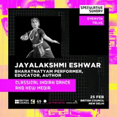 An invitation to my talk on 'Classical Indian Dance and New Media' at the EyeMyth Festival. It is exciting to explore and discuss how technology and new media can intersect with our ancient art forms.