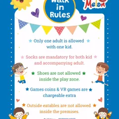 To ensure a safe and enjoyable experience for all, I have a few simple house rules. This includes mandatory socks, no shoes in the play zone, and a one-adult-per-child policy for walk-ins.