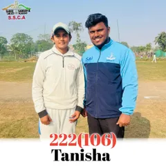 What an incredible achievement by our U-15 Delhi state player, Tanisha, scoring a massive 222 runs. It shows the power and talent we are nurturing in our girls cricket program.