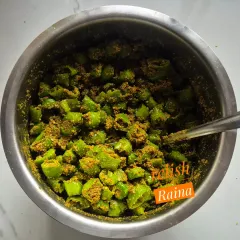 For easier serving and eating, I also make this Cut Green Chilli Pickle. It has the exact same taste and masala as the stuffed version, but the chillies are cut into smaller pieces. It's a convenient option that goes well with dal chawal or any Indian meal.