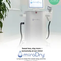 Sweat less, slay more. MiraDry is exclusively available at our clinic to keep the sweat away and the confidence all day. This non-invasive treatment offers a permanent reduction in sweat and odor with zero downtime.