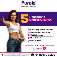 Here are five great reasons to choose our U-Lipo treatment. It's completely safe and painless, targets fat in specific areas, and delivers visible results with sessions just once a week.