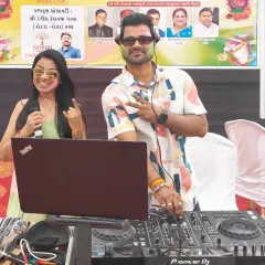 Teaming up with the DJ to create an epic Holi party. My job is to be the voice of the party, interacting with the crowd and keeping the festive vibe going.
