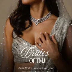 A classic diamond drop necklace is a must have for any bride. This piece is designed to catch the light with every movement, adding a timeless sparkle to your reception or cocktail look.