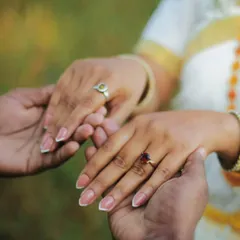 A classic French manicure is a perfect choice for pre-wedding events. This clean and timeless design adds a touch of sophistication without overpowering the overall look.