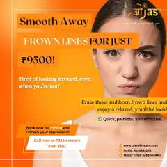 Do people say you look stressed or angry even when you are not? Stubborn frown lines between the brows can cause this. A quick and effective anti wrinkle treatment can erase these lines, giving you a more relaxed and approachable appearance.
