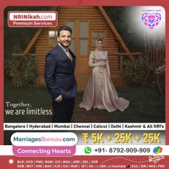 This couple, part of my NRI Nikah services, shows that love is limitless. I connect individuals from across the globe, helping them find a partner who complements their journey.