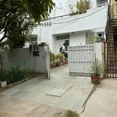 The exterior of a residence in DLF Phase-1 where we completed a full CCTV installation. We conduct a thorough site visit to identify the best camera placements for comprehensive property surveillance.