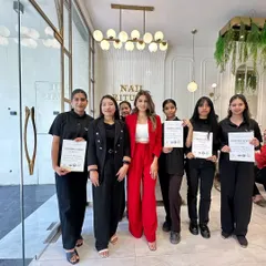 This is what success looks like! I’m so proud to stand with our newly certified nail artists. We don't just give certificates; we build careers and empower talented artists to achieve their dreams.
