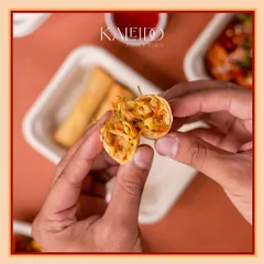 Here's a look inside my crispy spring rolls. They are packed with fresh, crunchy vegetables and served with a Thai-inspired dipping sauce.