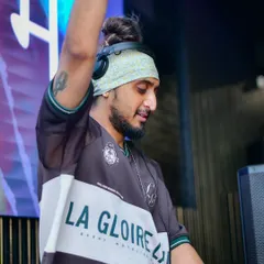 Hand in the air, feeling the beat. This is me in my element, connecting with the music and the crowd.